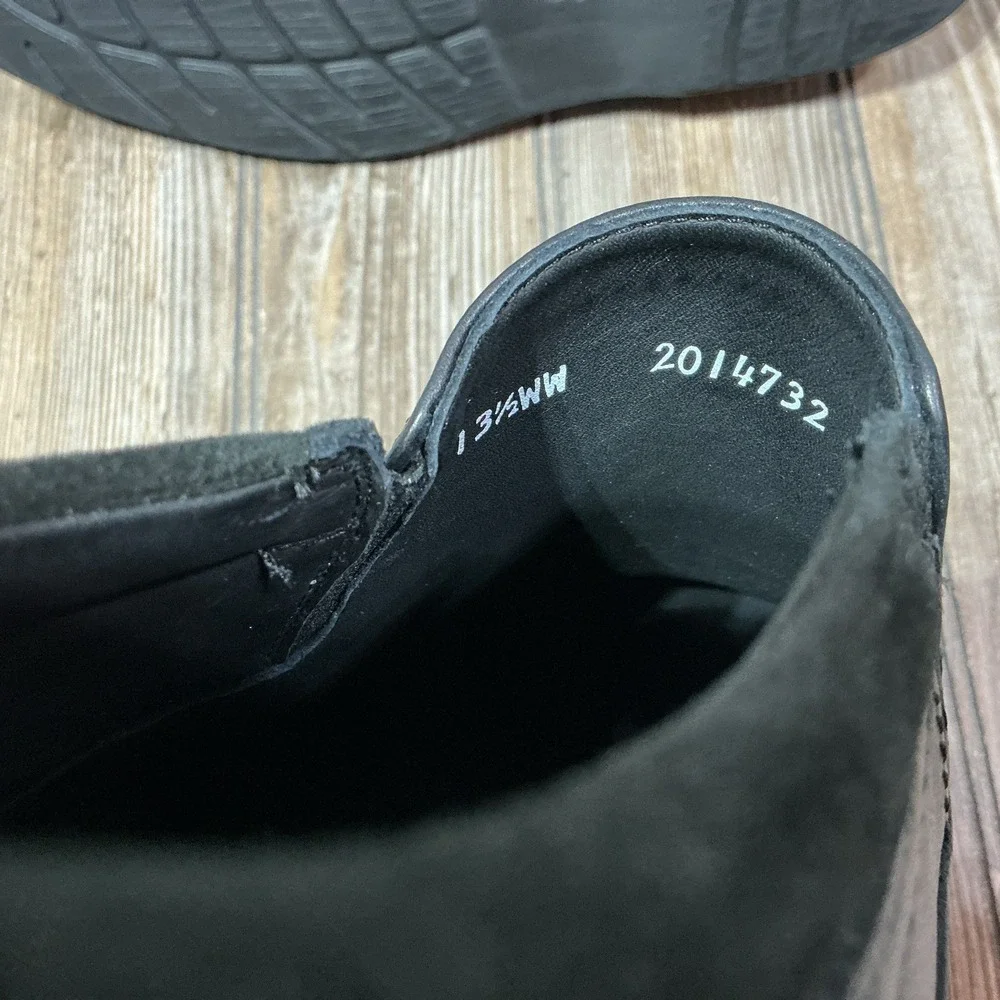 SAS Step Shoes Mens 13.5 WW Comfort Slip On Casual Walking Moc Loafer Black NEW